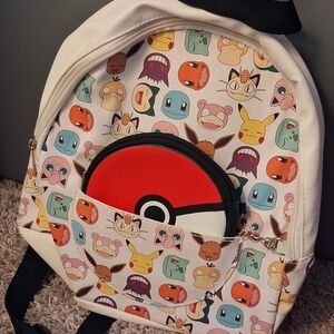 Pokemon Character Backpack with Pokeball Pouch